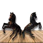 Caballo Saltando de Cuero 12 pulgadas  - Miniatura 2
