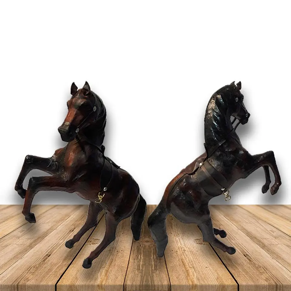 Caballo Saltando de Cuero 12 pulgadas  2
