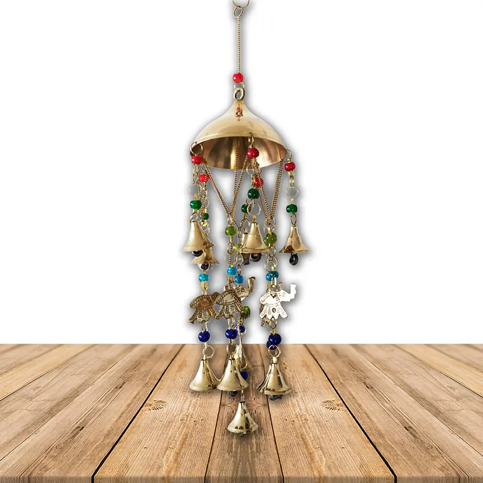 Colgante Decorativo Con Campana de Bronce  1