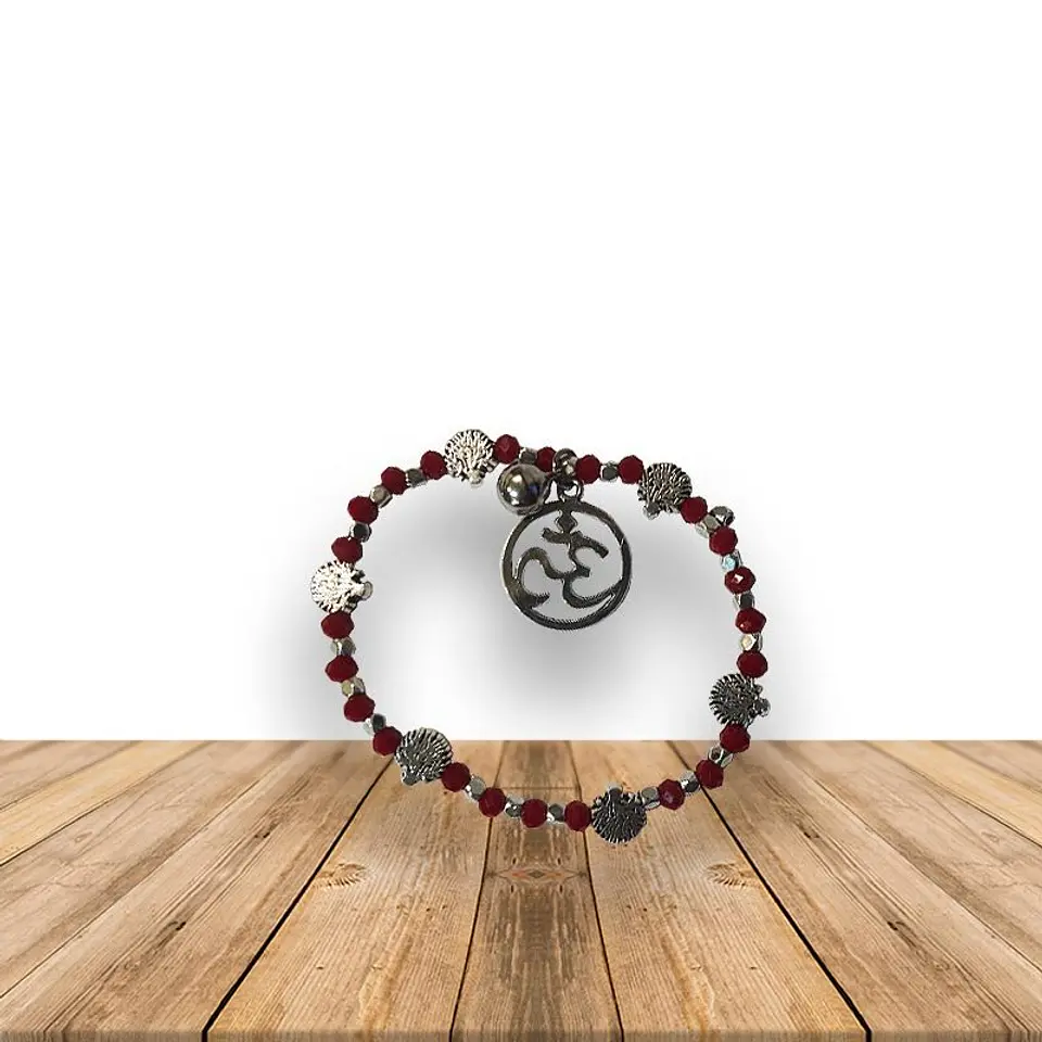  Pulsera Con Amuleto De OM JI19-358 1