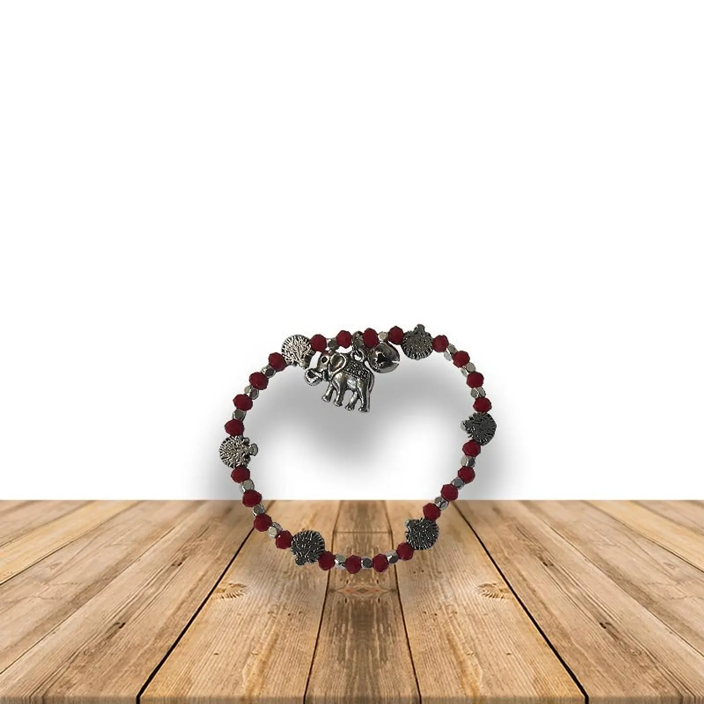 Pulsera Con Amuleto De Elefante JI19-357 1