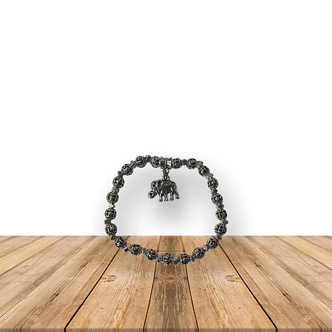 Pulsera Con Elefante Plateado JI19-366