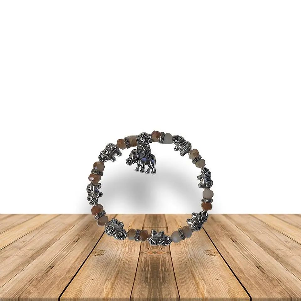 Pulsera Con Elefante Y Piedras JI19-370 1