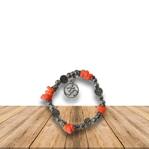  Pulsera Con Om Y Piedras JI19-355