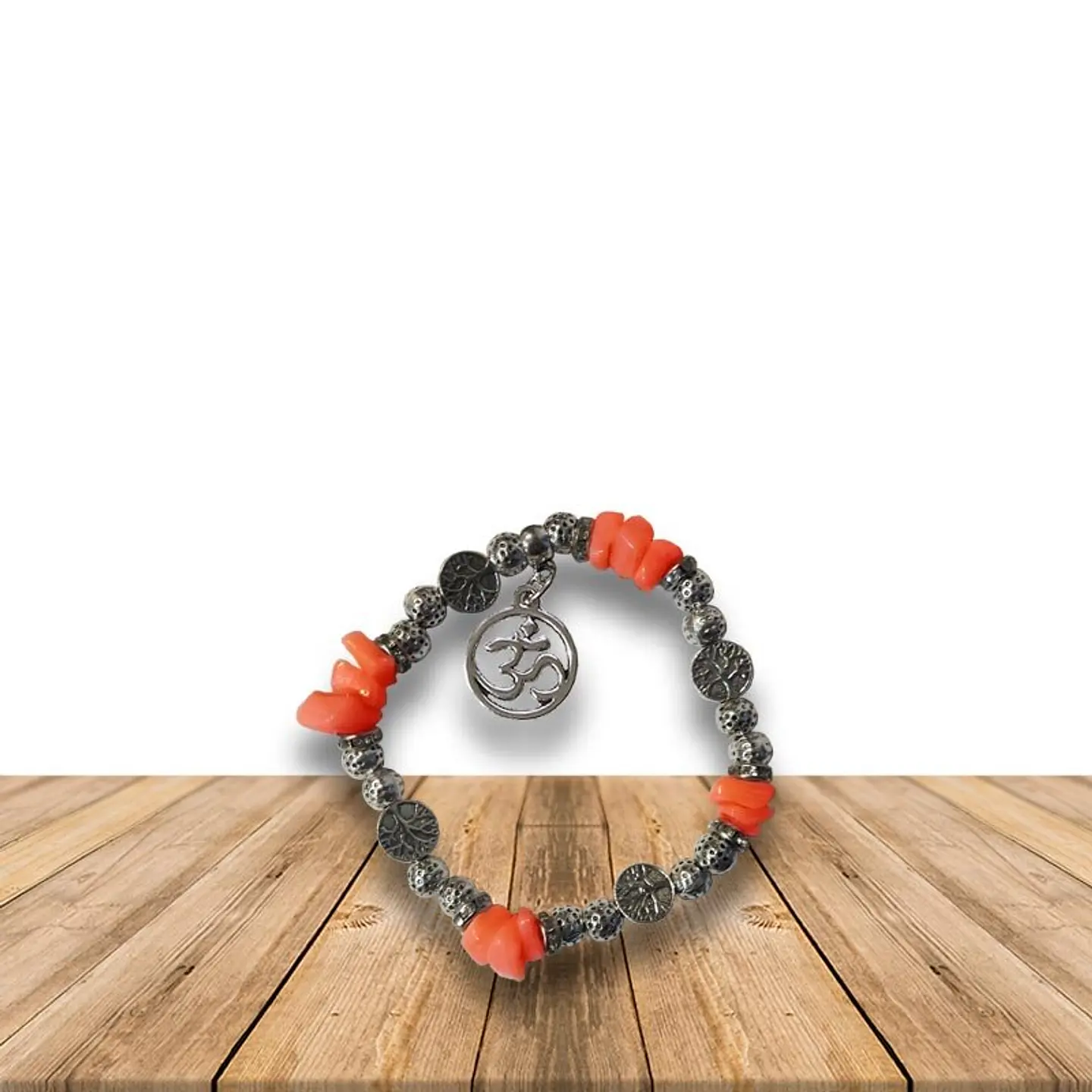  Pulsera Con Om Y Piedras JI19-355 1