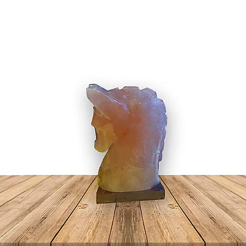 Lampara de Sal Figura Caballo 8