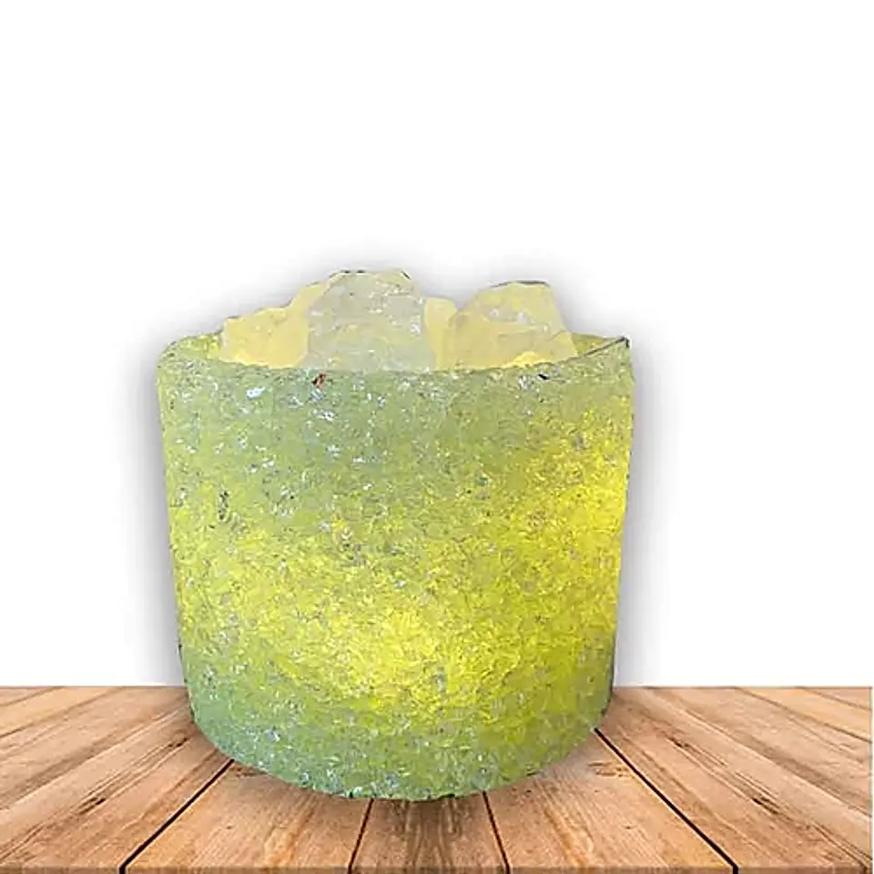 Lámpara de Cristal Natural Grande Redondo USB  1