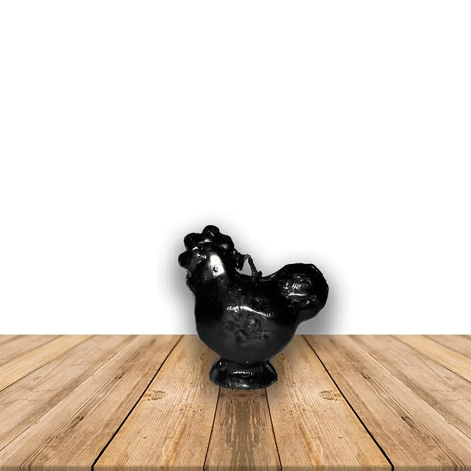 Vela Figura Gallina Negra  1