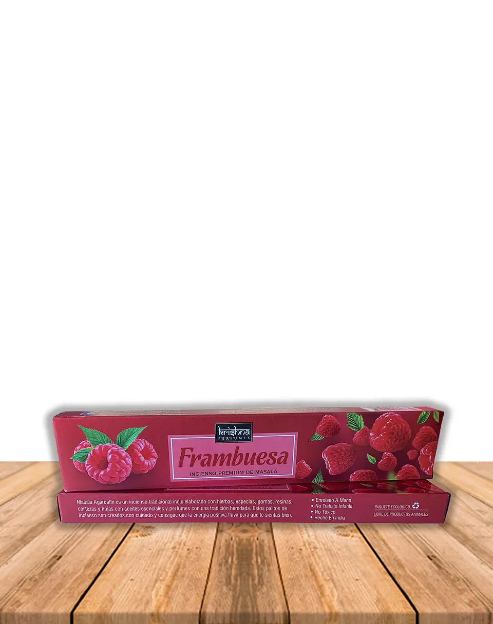 Incienso Krishna Premium Frambuesa 15 grs 2