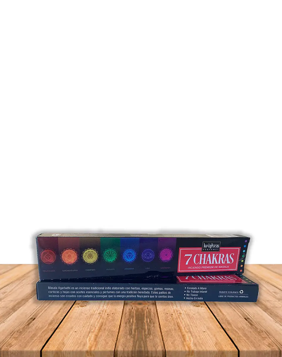 Incienso Krishna Premium 7 Chakras 15 grs 2