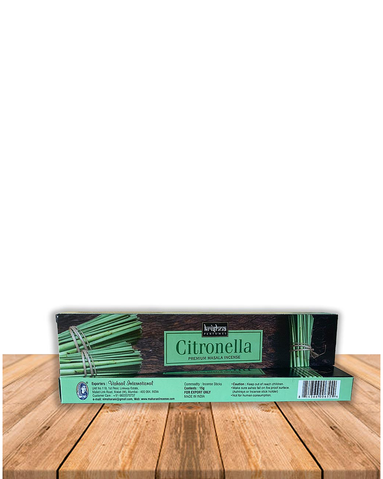 Incienso Krishna Premium Citronella