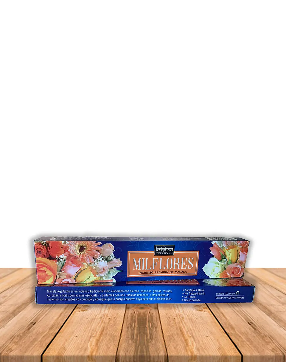 Incienso Krishna Premium Mil Flores 15 grs 2