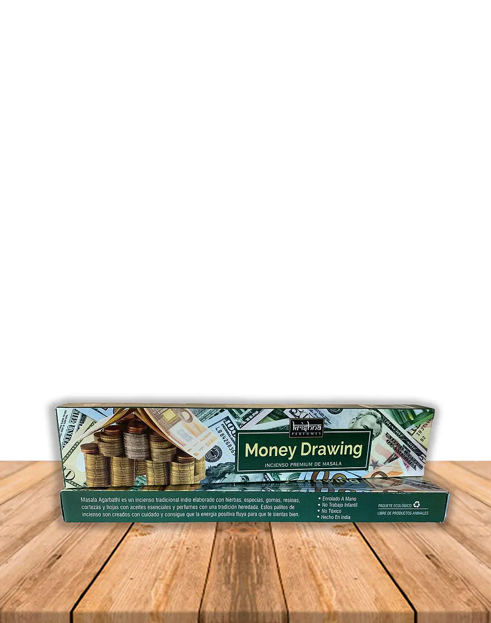 Incienso Krishna Premium Atrae Dinero 15 grs 2