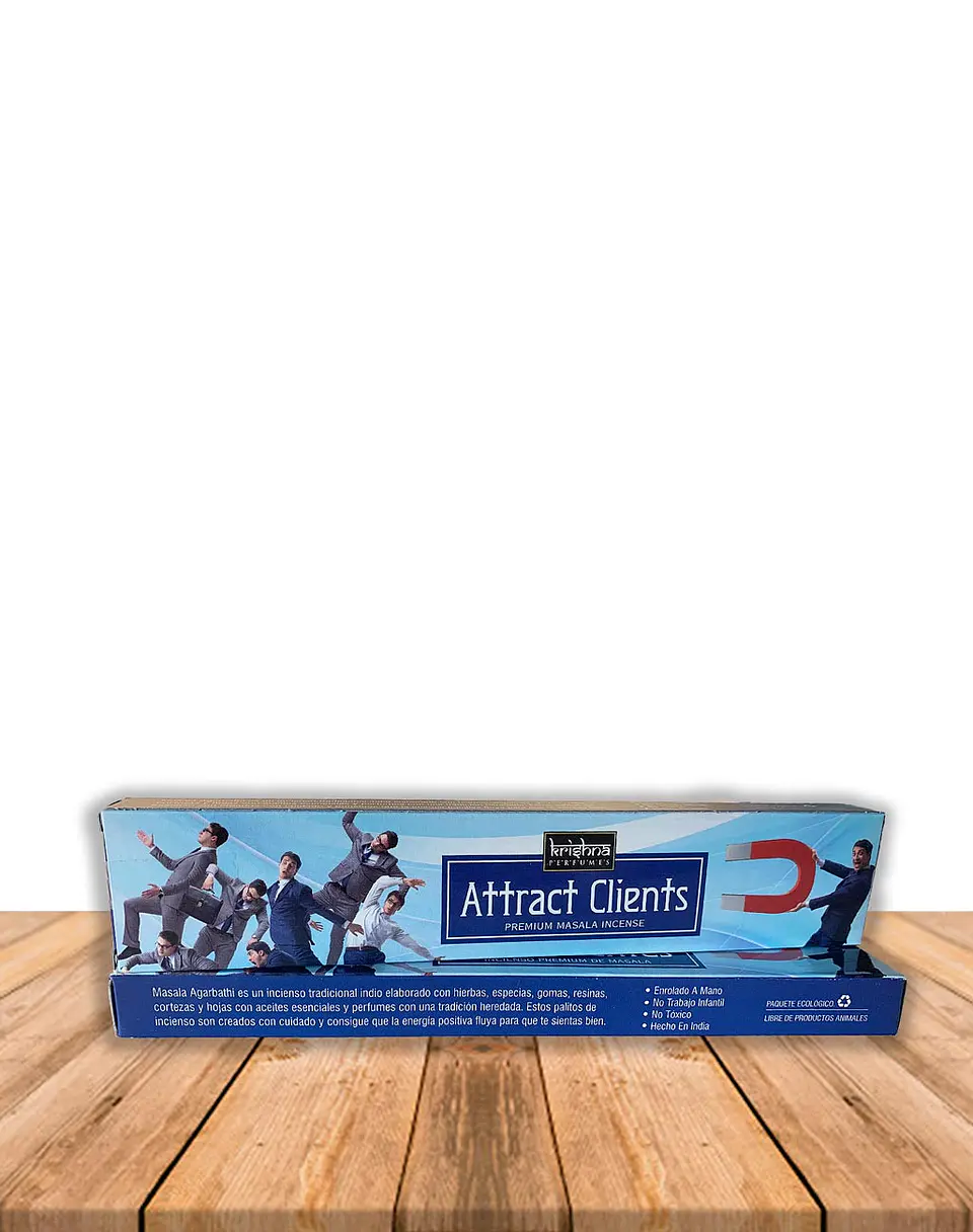 Incienso Krishna Premium Atrae Clientes 15 grs 2