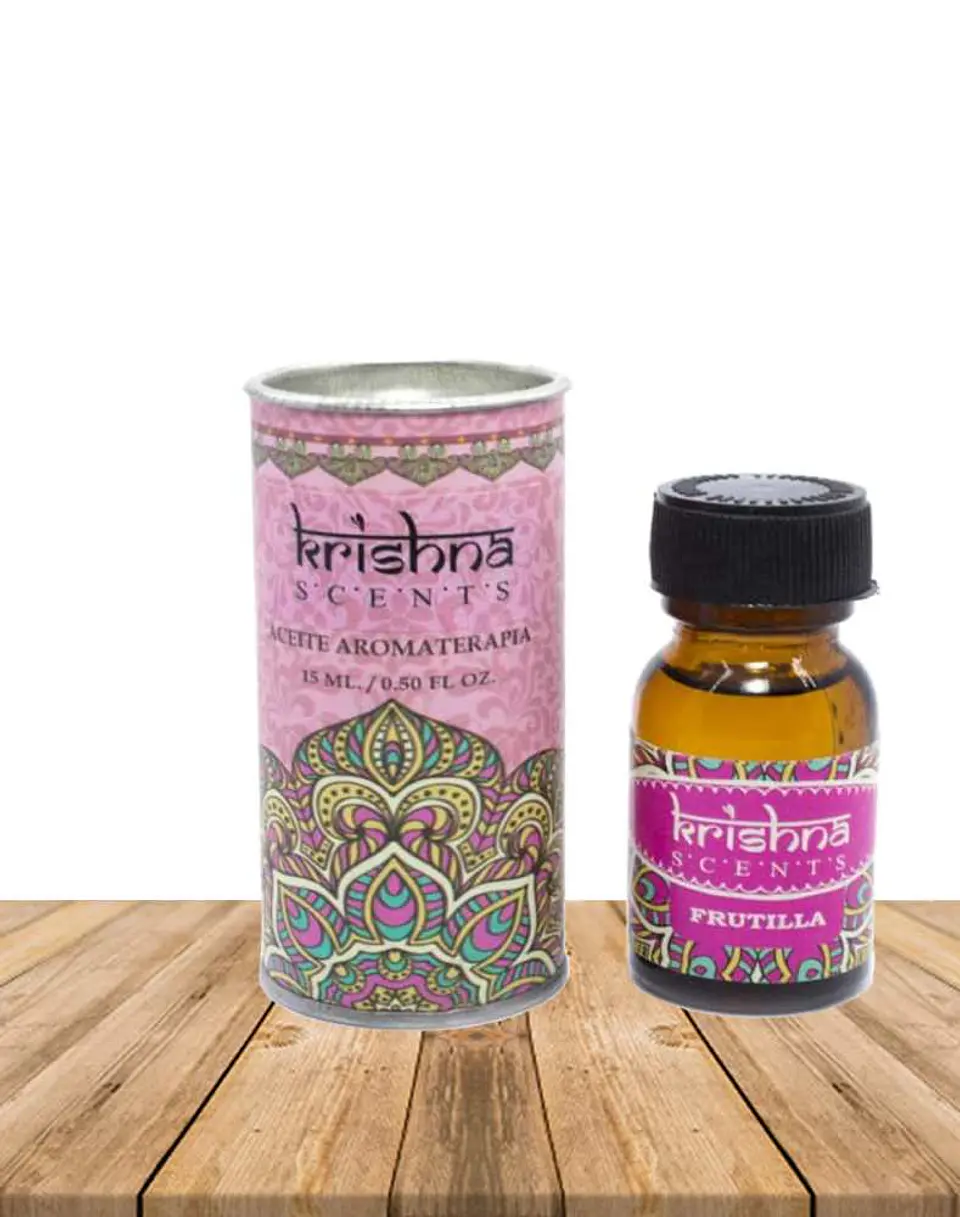 Aceite aromático Frutilla Krishna 15 ml 1