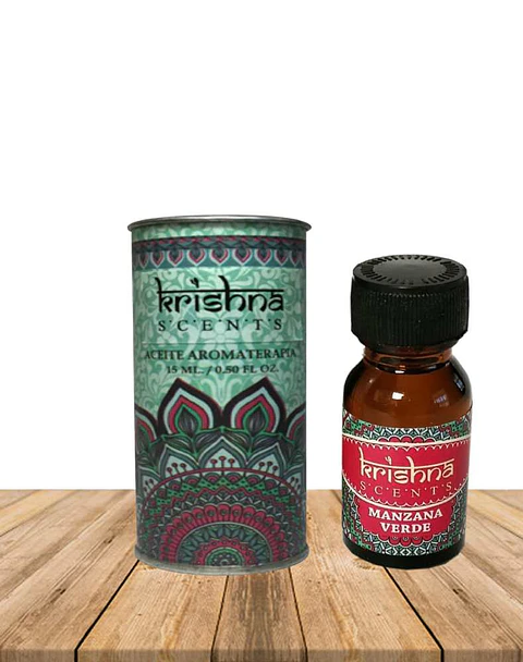Aceite aromático Manzana Verde Krishna 15 ml