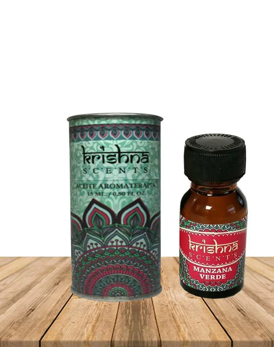 Aceite aromático Manzana Verde Krishna 15 ml 1