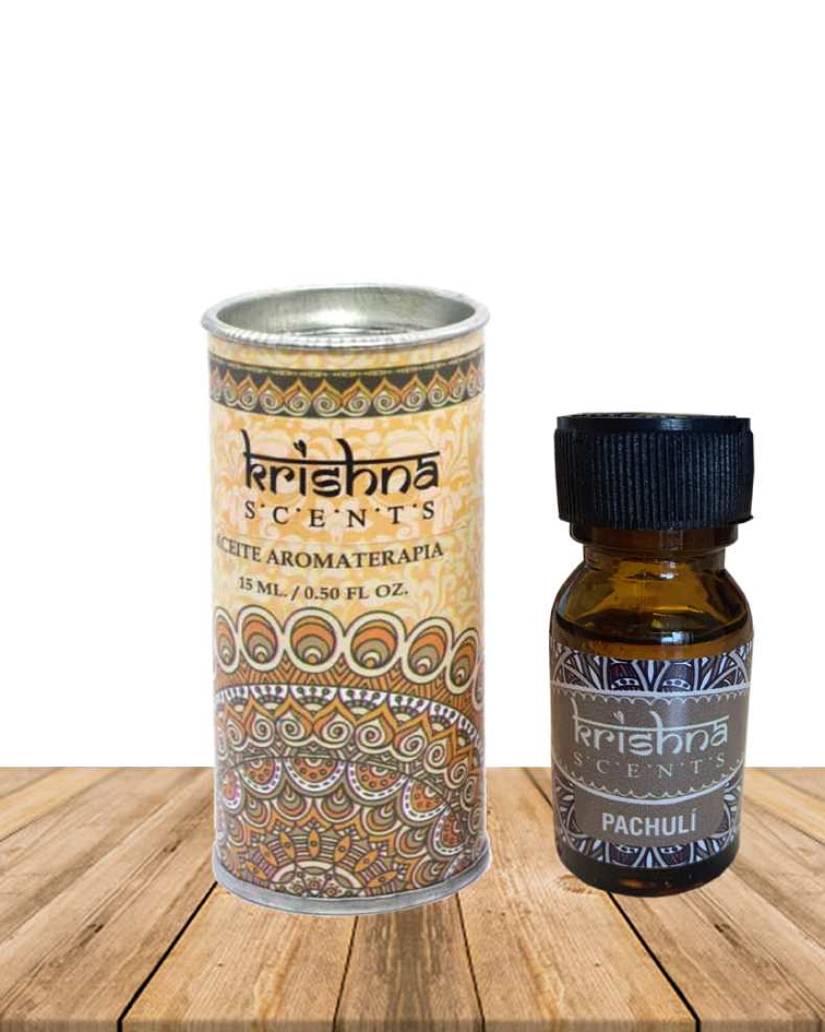 Aceites aromáticos Patchuli Krishna 15 ml