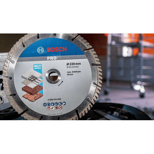 Disco de corte con diamante 230 mm PRO MULTI MATERIAL BOSCH 4