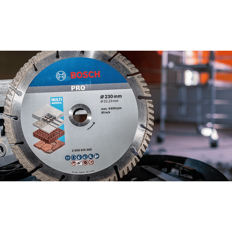 Disco de corte con diamante 230 mm PRO MULTI MATERIAL (10 Uds.) BOSCH 6