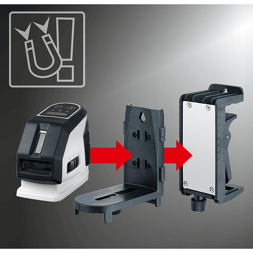 Nivel Láser rojo de 2 Líneas MasterCross-Laser 2 LASERLINER 3