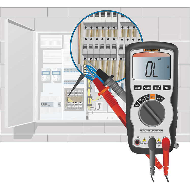 Multímetro Digital Compacto MultiMeter LASERLINER 3