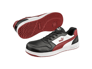 Zapatilla de seguridad FRONTCOURT BLK/WHT/RED S3L PUMA