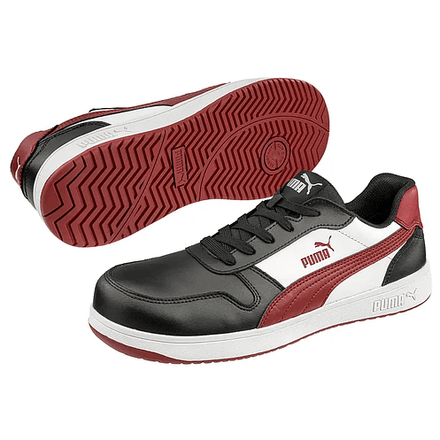 Zapatilla de seguridad FRONTCOURT BLK/WHT/RED S3L PUMA 2