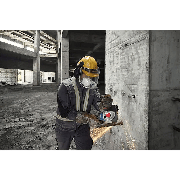 Amoladora angular con control de velocidad a batería X-LOCK GWS 18V-11 S (125) + L-BOXX BOSCH 5