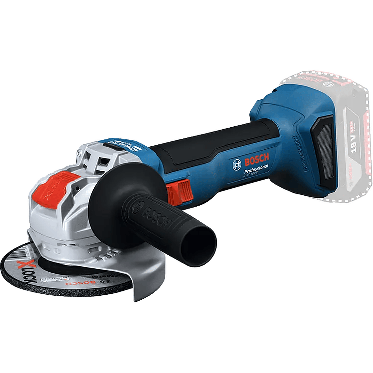 Amoladora angular a batería X-LOCK GWS 18V-8 (125) + Maletín L-BOXX BOSCH 2