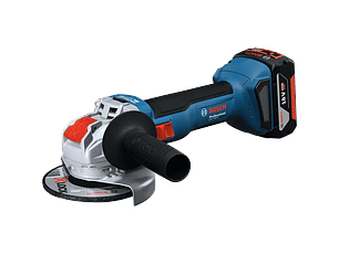 Amoladora angular a batería X-LOCK GWS 18V-8 (125) + 2 Baterías 18V 4.0Ah BOSCH