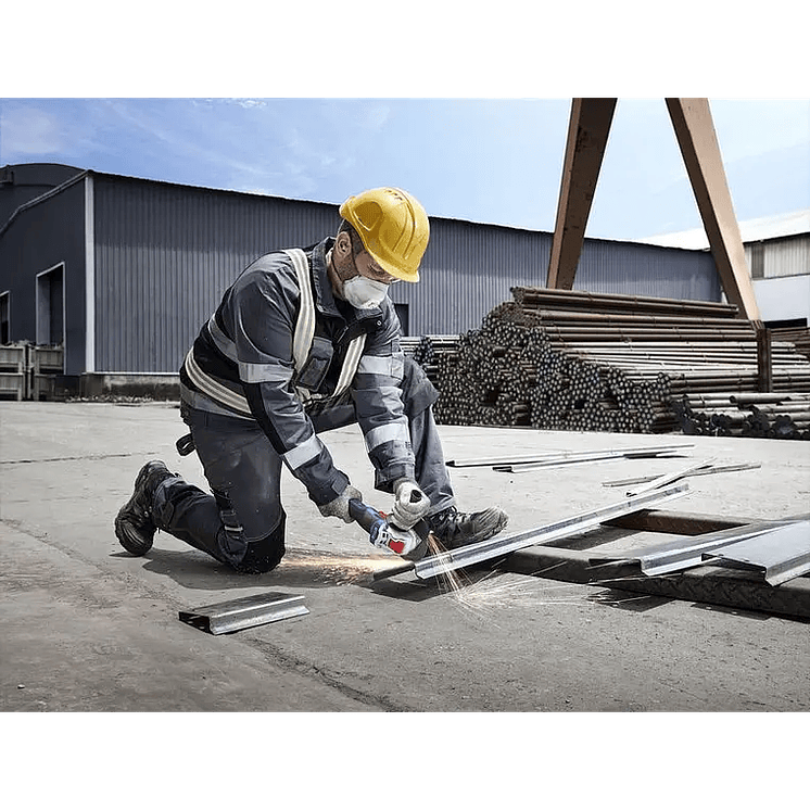 Amoladora angular a batería X-LOCK GWS 18V-8 (125) + 2 Baterías 18V 4.0Ah BOSCH 5