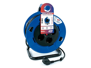 Extensión con Enrollador de Cable Eléctrico IP20 4.000W H05VV-F 3x1.5mm 25 Metros TAYG