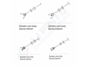 Kit Extractor Semi-Eje TOPTUL - 8 Funciones Multifunción