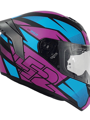 CASCO LS2 FF352 EVO AXTRO NEGRO AZUL MORADO MATE