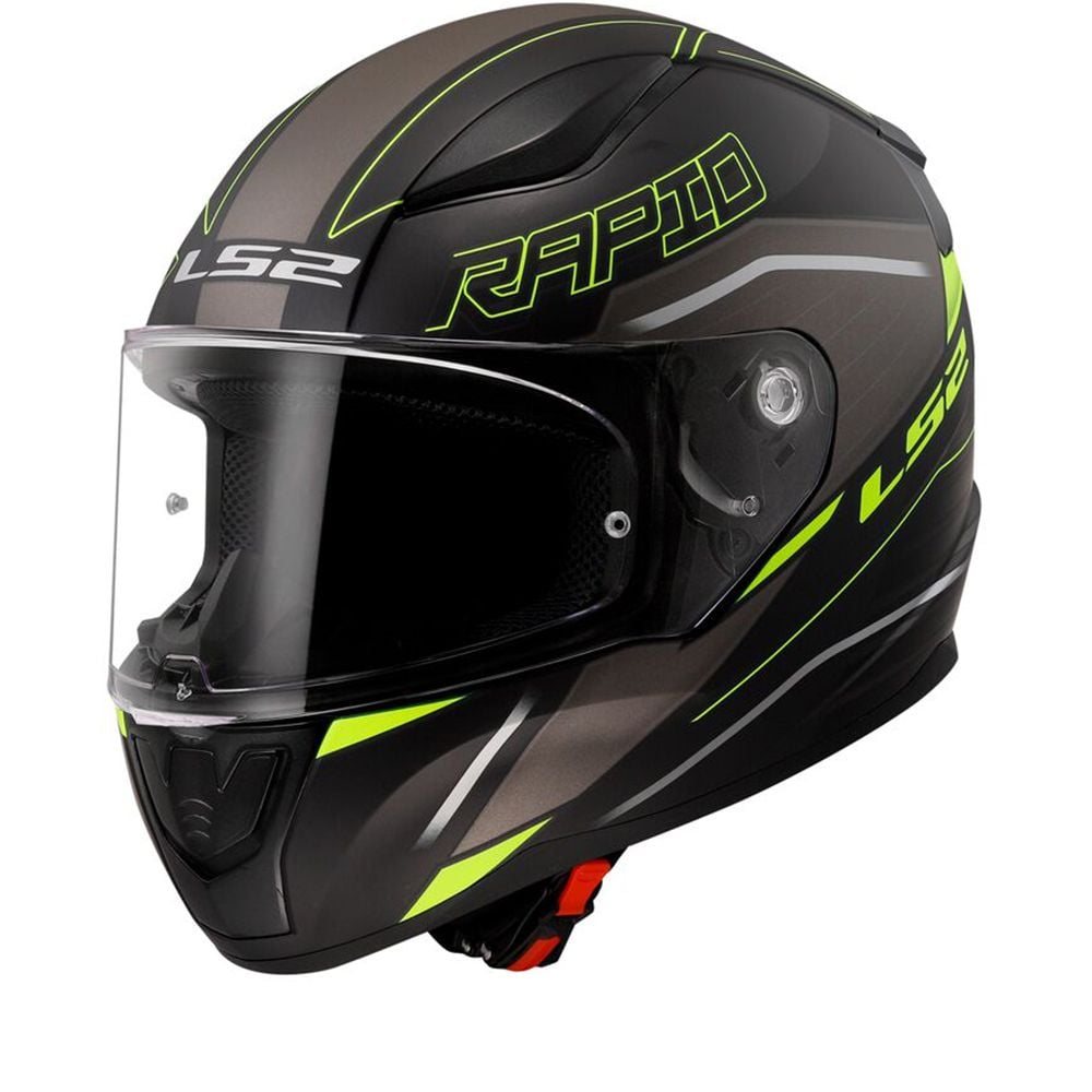CASCO LS2 FF353 Rapid II Rokku Matt Black / H-V Yellow