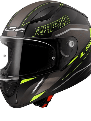 CASCO LS2 FF353 Rapid II Rokku Matt Black / H-V Yellow