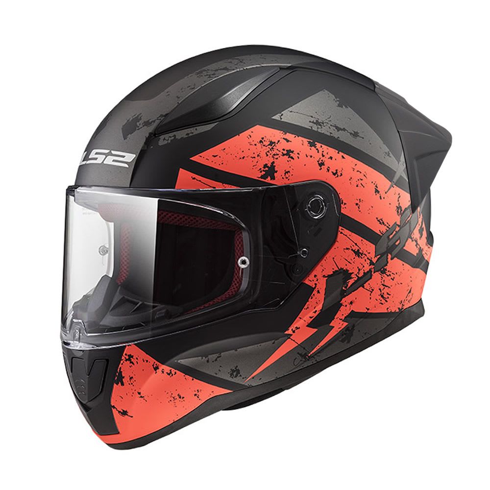CASCO LS2 FF 353 EVO RAPID DEADBOLT NEGRO NARANJA MATTE