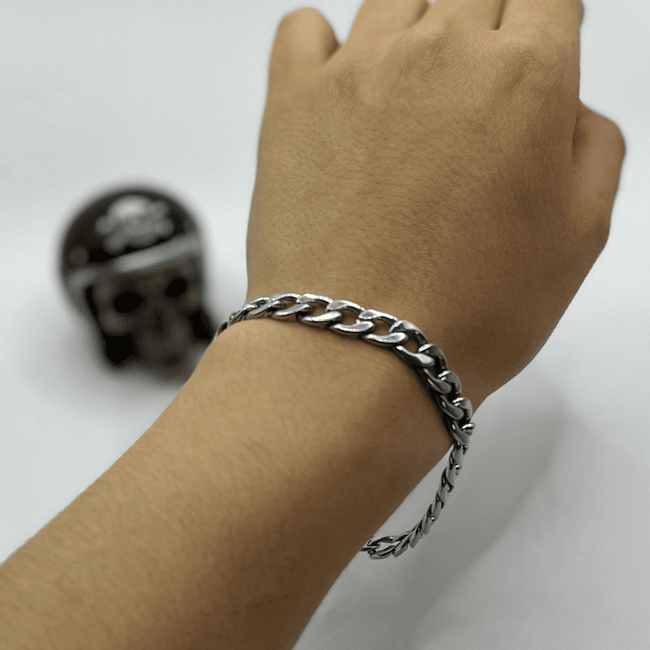 Pulsera Cadena Cubana Delgada Hombre 2