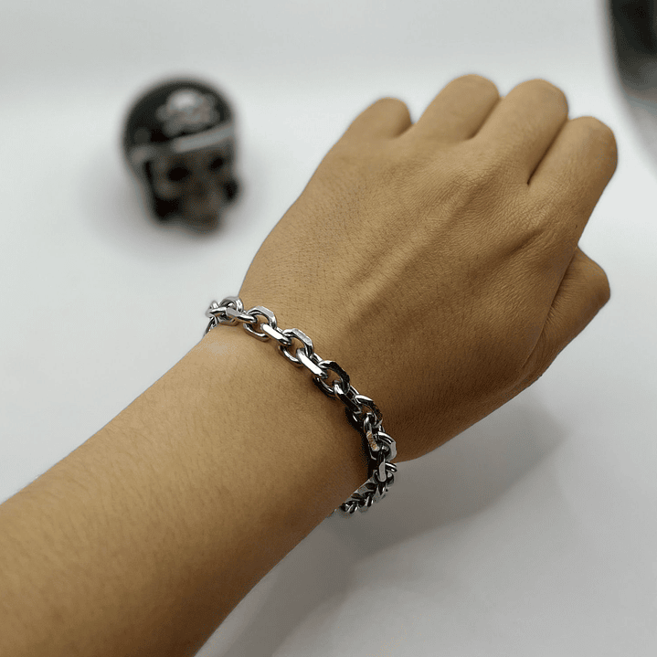 Pulsera Eslabones Cromada 2