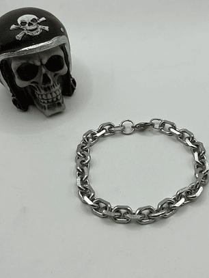 Pulsera Eslabones Cromada