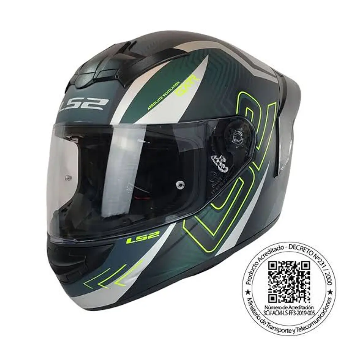 CASCO LS2 FF352 EVO GARR NEGRO AMARILLO MATE 1