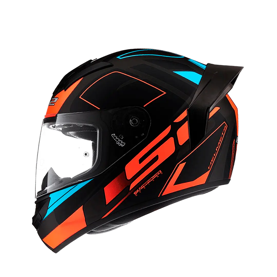 CASCO INTEGRAL LS2 FF352 EVO CYPRESS NEGRO NARANJA MATTE 1
