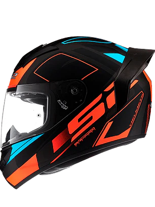CASCO INTEGRAL LS2 FF352 EVO CYPRESS NEGRO NARANJA MATTE