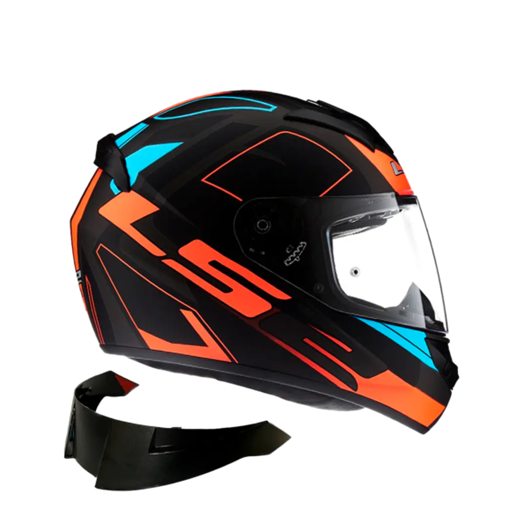 CASCO INTEGRAL LS2 FF352 EVO CYPRESS NEGRO NARANJA MATTE 2