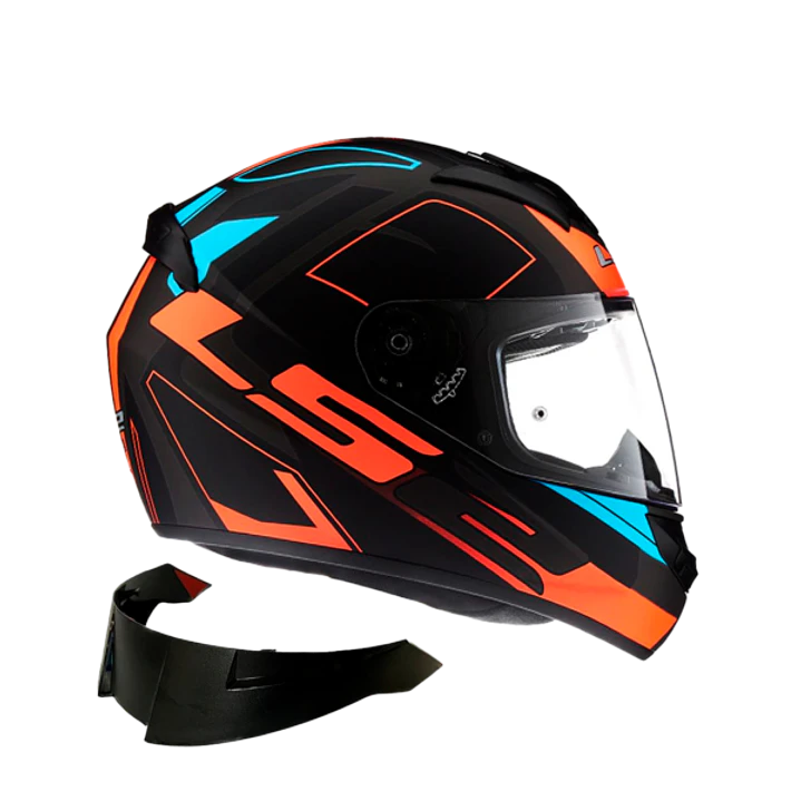 CASCO INTEGRAL LS2 FF352 EVO CYPRESS NEGRO NARANJA MATTE 2