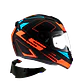 CASCO INTEGRAL LS2 FF352 EVO CYPRESS NEGRO NARANJA MATTE - Miniatura 2