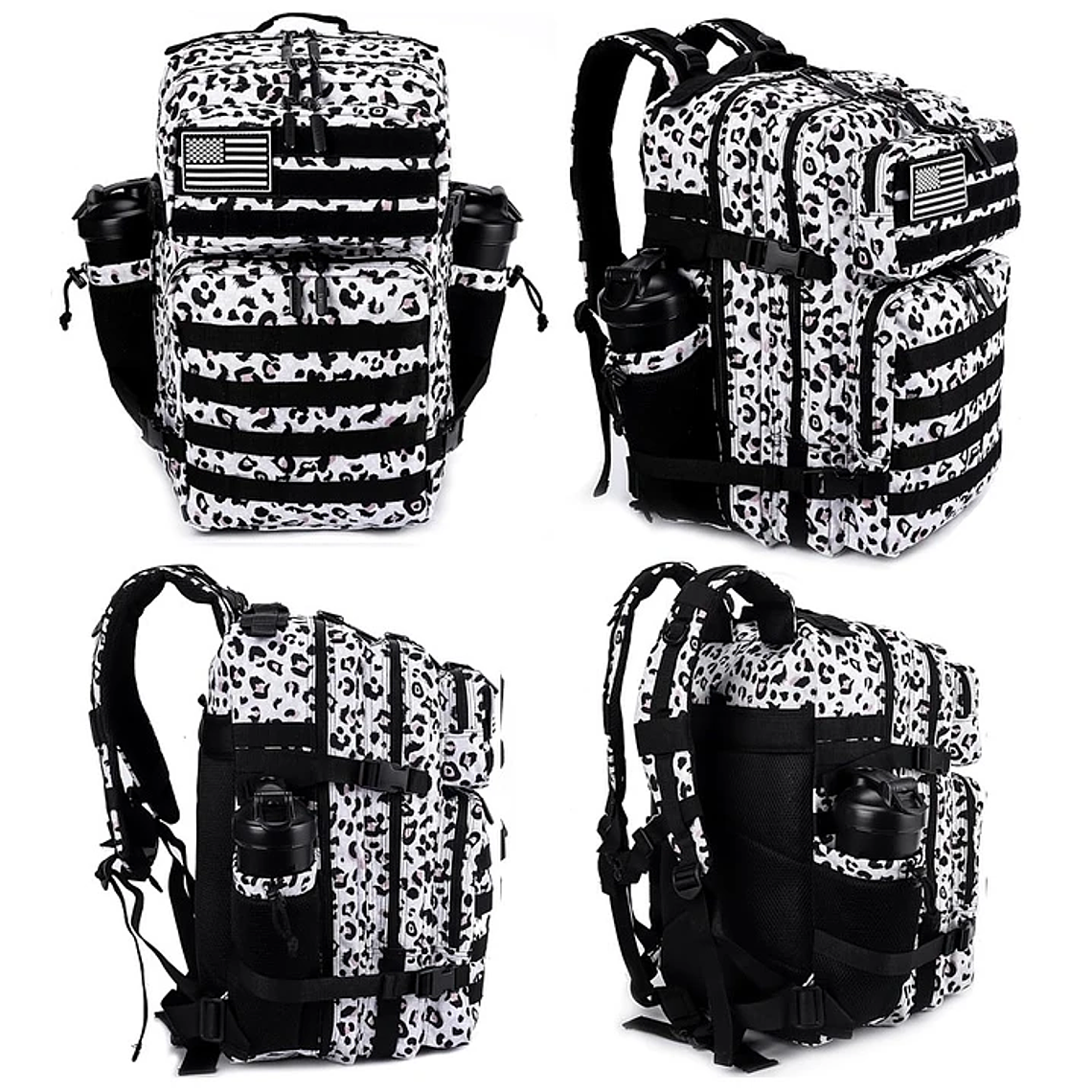 Mochila 45 Litros Animal Print Negro 1