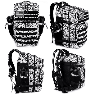 Mochila 45 Litros Animal Print Negro