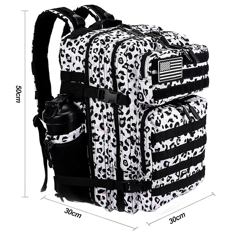 Mochila 45 Litros Animal Print Negro 2